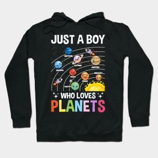 Just A Boy Who Loves Planets Hoodie